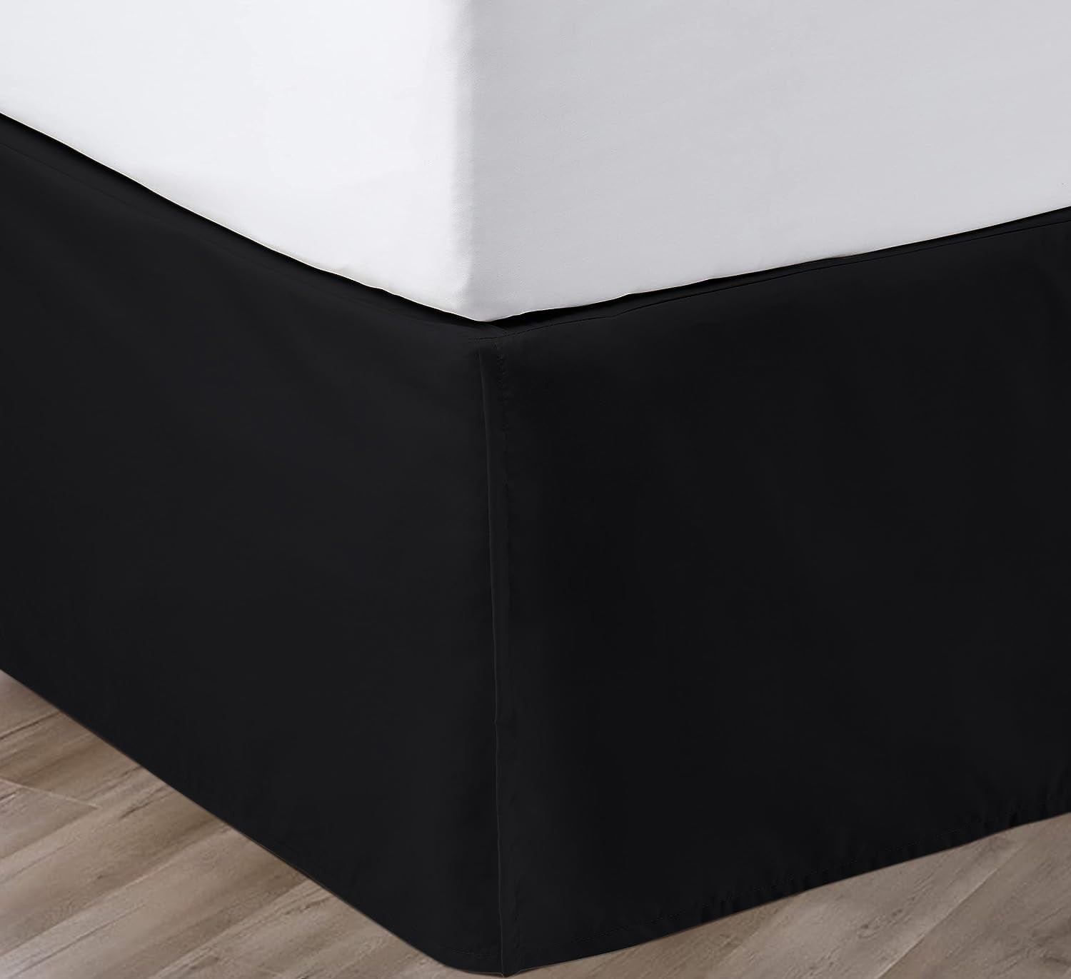 16 Inch Drop Bed Skirt Queen Size with Platform to Stay in Place