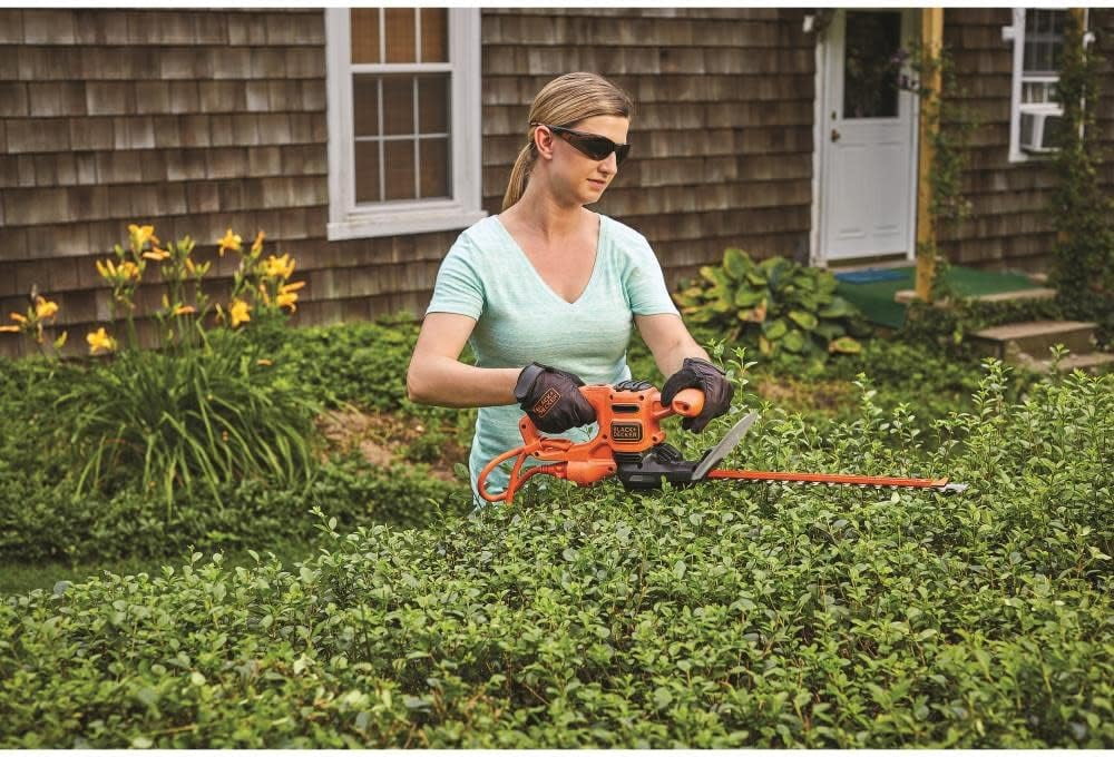 16-Inch Dual-Action Hedge Trimmer with Sawblade for Garden and Lawn Care