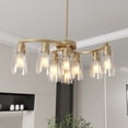 thumbnail image 1 of 16 Inch Elegant Crystal Pendant Light Chrome Finish Modern Two Tiered Chandelier for Kitchen Island Dining Room Living Room, 1 of 7