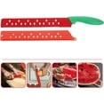 thumbnail image 1 of 16 Inch Fruit Vegetable Knives, Watermelon Cutter, Watermelon Knife/Cheese Knife with A Protective Sleeve Watermelon Slicer Cutter Tool for Kitchen, Red/Green, 1 of 5