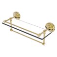 thumbnail image 1 of 16 Inch Gallery Glass Shelf with Towel Bar, 1 of 11