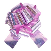 16 Inch Giant Large Pull Bow 1 Pcs Big Glitter Metallic Car Bows Ribbon for Wedding Presents Gift Wrapping Christmas, Rose Gold