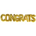 thumbnail image 1 of 16 Inch Gold Foil Congrats Balloons, 1 of 7