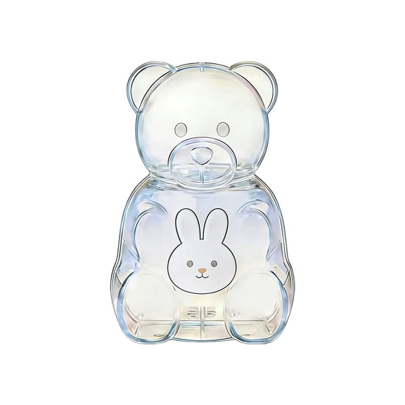 16 Inch Gummy Bear Containers Plastic - Bear Shaped Reusable Gift Box, Easter Rabbit BPA-Free Candy Holder, Easter Gift for Loved Ones, Fillable Bear Jar for Party Favors & Festive Display