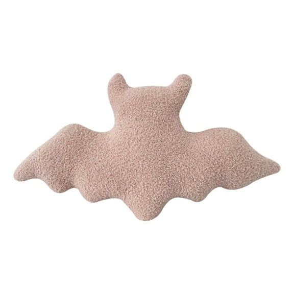 16 Inch Halloween Bat Plush Pillow - Black Bat Shaped Throw Pillow for Couch, Sofa & Bed, Gothic Decor, Spooky Stuffed Cushion for Home & Car