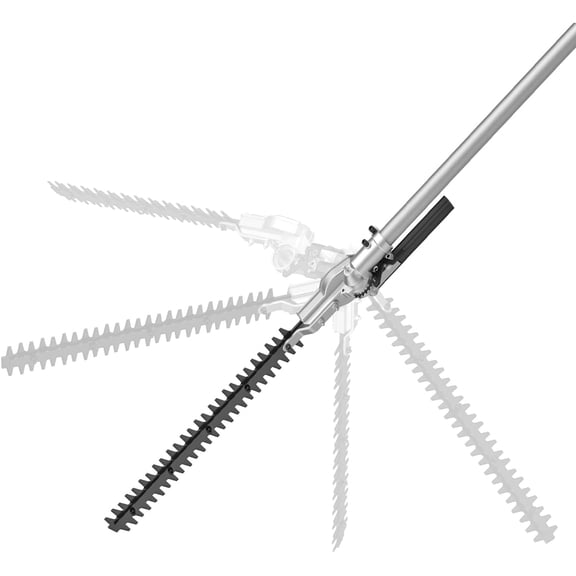 16-Inch Hedge Trimmer Attachment,180 Rotation Capability Dual-Direction Structure