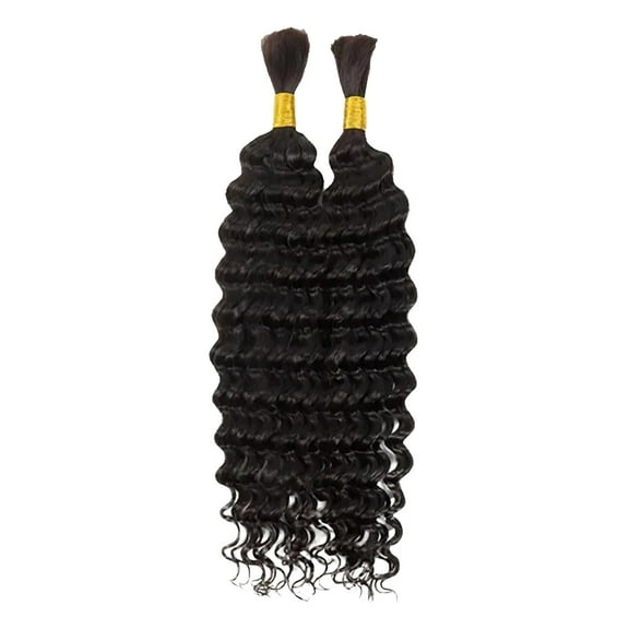 16 Inch Human Hair Braiding Extensions | For Box Braids | Soft Weaving Hair | High Quality | Natural Look | Easy to Style Hair Extensions(A)