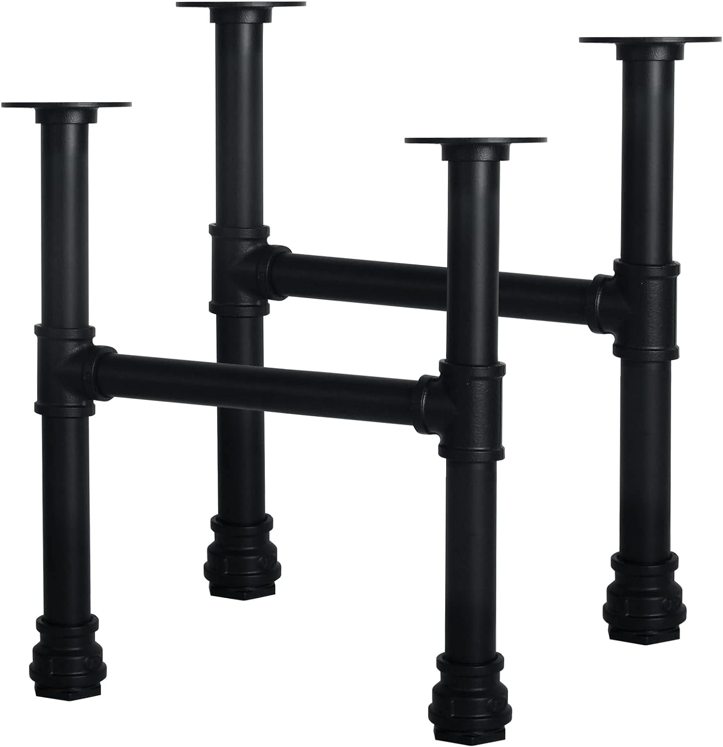 16 Inch Industrial Pipe Legs, Rustic Iron Legs for Custom Tables and