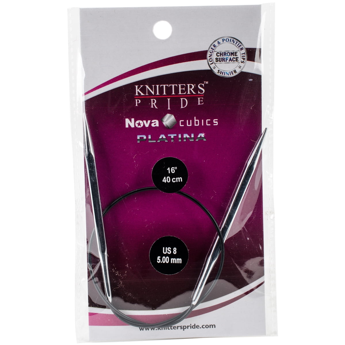 Knitter's Pride-Nova Platina Interchangeable Needles-Size 8/5mm