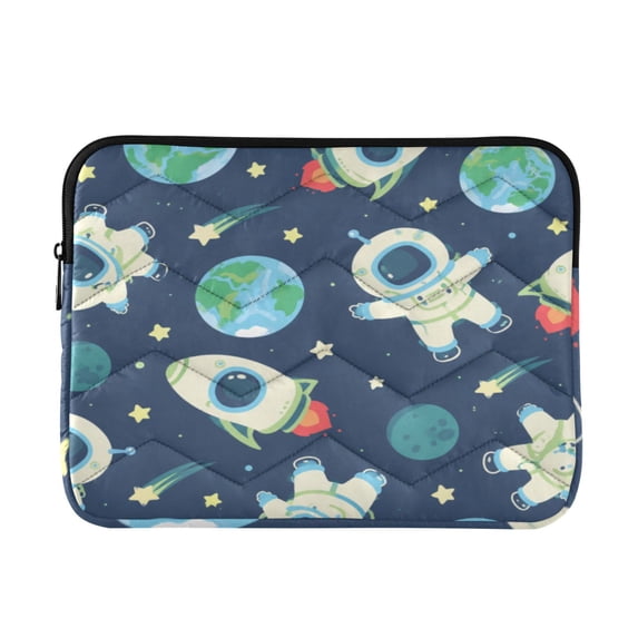 16 Inch Laptop Bag Briefcase Playful Space Astronaut Pattern Protective ...