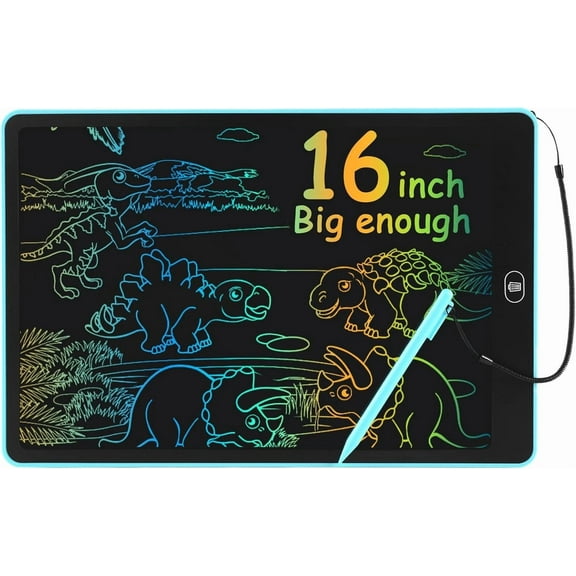 16 Inch Lcd Writing Tablet For Kids 14"W X 9.1"H, Blue