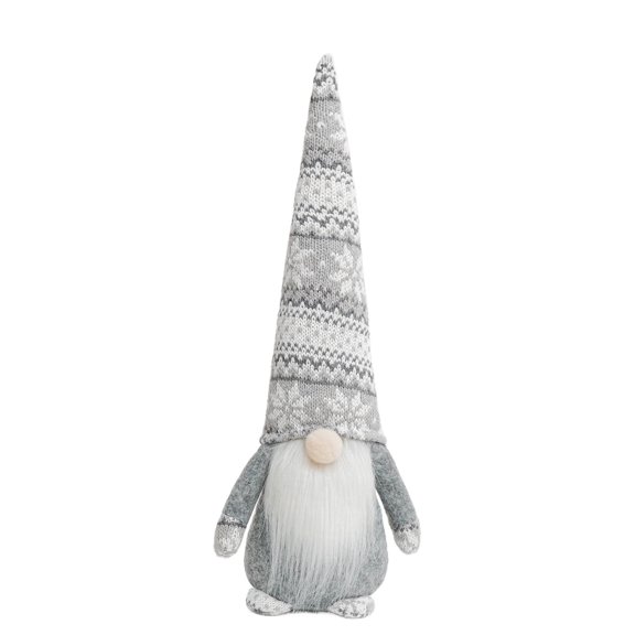 16-Inch Light Gray Plush Stuffed Animal Toy, Soft and Cuddly Collectible for All Ages, Soft Neutral Colored Decor