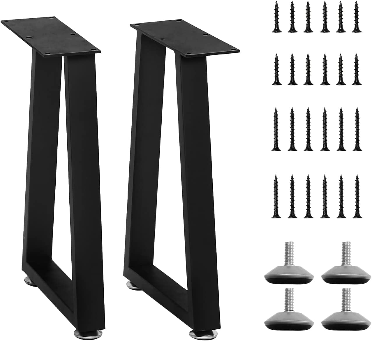 16 Inch Metal Table Legs Heavy Duty Adjustable Bench Legs for