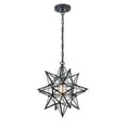 thumbnail image 1 of 16 Inch Modern Star Pendant Light Boho Black Hanging Pendant Light, 1 of 6
