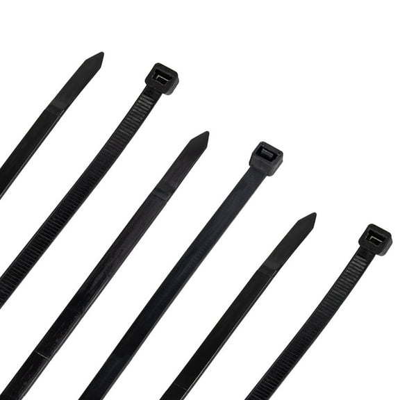 16-Inch Nylon Cable Ties, Black, 120 lbs, 100 Pack