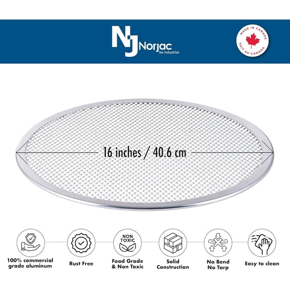 16 Inch Pizza Screen, 6 Pack – Aluminum Mesh for Oven, Seamless, Rust-Free,  Baking Trays for Crispy Crusts