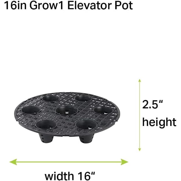 16-Inch Plant Pot Elevators - Heavy Duty Plastic Riser Stands for Indoor Outdoor Gardening Drainage