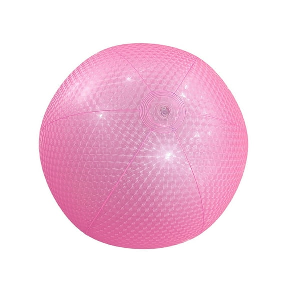 16 Inch Plastic Beach Balls Inflatable Beach Balls Bulk Large Blow up Pool Game Toys for for Summer Beach, (Pink) 15.74x15.74"