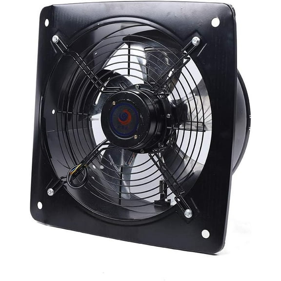 16 Inch Quiet Industrial Ventilation Extractor Axial Exhaust Air Blower Fan,110V 2800r/Min Commercial Axial Fan with Grill Air Flow Volume 8000 m3/h