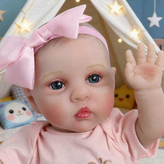 16 Inch Reborn Baby Doll, Realistic Newborn Doll With Clothes Set, Lifelike Soft Baby Doll Toy Easy To Hold, Perfect For Role Play Toddler Gift