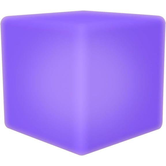 16-Inch Rechargeable LED Cube Chair Light, 16 RGB Colors Glow Cube Seat with Remote, Waterproof LED Color Changing Seat Stool Cube Table for Indoor Outdoor Party Bar Patio Decor