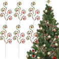 16 Inch Red White Green Christmas Tree Picks Decoration Candy Cane