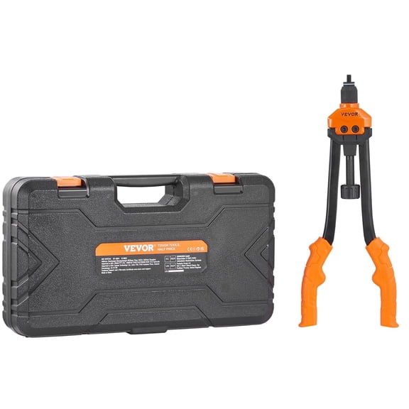 16 Inch Rivet Nut Tool Kit with 13 Metric and SAE Mandrels 186 Rivet Nuts M3 M4 M5 M6 M8 M10 M12 1/4-20 5/16-18 3/8-16 1/2-13 8-32 10-24 and Carrying Case
