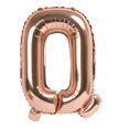 thumbnail image 1 of 16 Inch Rose Gold Foil Number Balloon, 1 of 1
