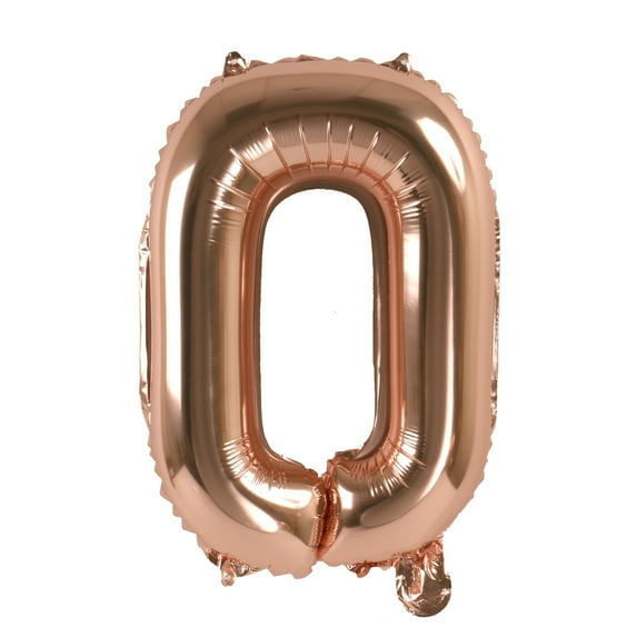 16 Inch Rose Gold Foil Number Balloon
