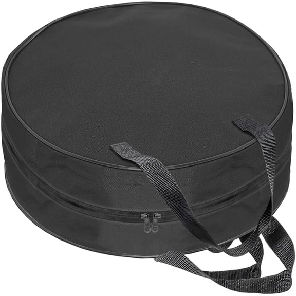 16 Inch Round Jumper Cable Bag - Waterproof EV Charging Cable Storage Bag, Cables Management Storage Organizer for Electrical Cords, RV Sewer Pipe, Extension Cables, Camper and Garden Hoses