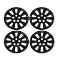 thumbnail image 1 of 16 inch Set Of 4 Black Lacquer Hubcaps Wheel Rims Cover,Snap On Car Truck SUV Hub Cap,Compatible With Steel Wheels,PP Material, 1 of 7