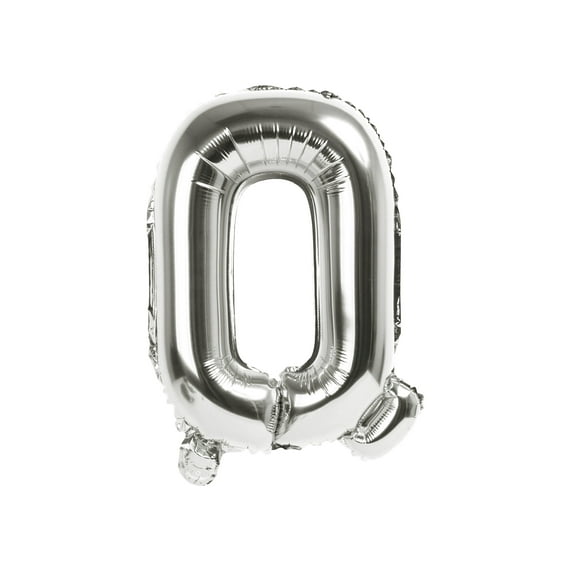 16 Inch Silver Foil Number Balloon