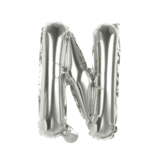 16 Inch Silver Foil Number Balloon