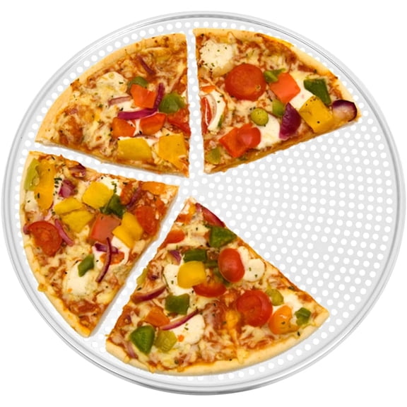 16 Inch Stainless Steel Pizza Pan With Holes Round Mesh Baking Screen Tray Nonstick Oven Home Restaurant