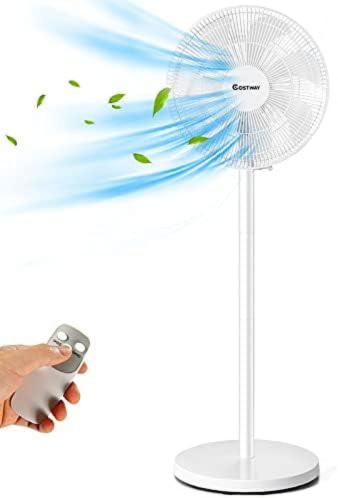 16Inch Standing Pedestal Fan, Height Adjustable 90° Oscillating Fan