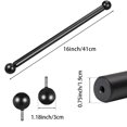 Ladder Balling 16 Inch Steel Lamp Post Cross Bar Ladder Rest with Black Ball Head ...