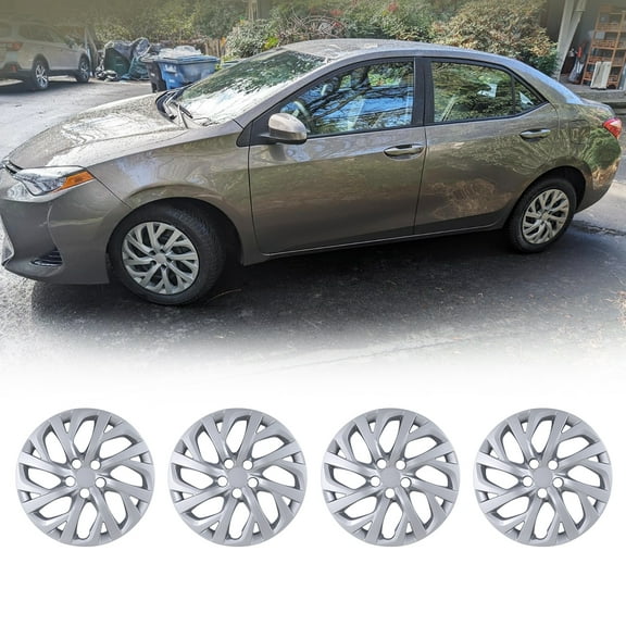 16 Inch Steel Wheel Hubcaps for 2017-2019 TOYOTA COROLLA (4 pieces-Lacquer)