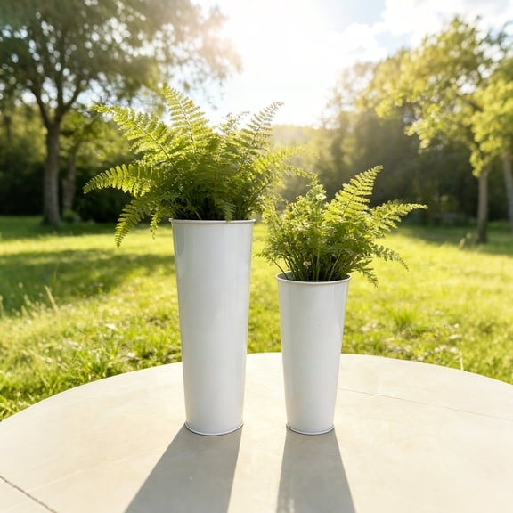 16 Inch Tall Galvanized Metal Flower Bucket for Flower Bar and Wedding Decorations Large Rustic Vase for Dried Flowers and Garden Home Decor