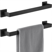 stusgo 2-Piece Set 40cm Black Towel Bar, Made of SUS 304 Stainless Steel，Wall Mounted(15.1 In,Black)