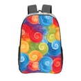 thumbnail image 1 of 16 Inch Transparent Backpack With Lightweight And Durable Design Without Pockets Transparent For Work Business Travel Sports Indianred Tie-Dye Background Vibrant Colors And Swirling, 1 of 7