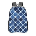 thumbnail image 1 of 16 Inch Transparent Backpack With Lightweight And Durable Design Without Pockets Transparent For Work Business Travel Sports Indigo Moroccan Trellis Hand-Drawn Sketch_1, 1 of 7