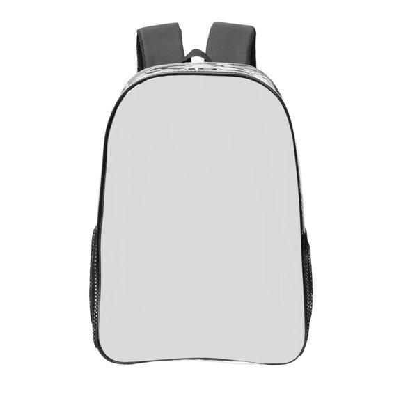 16 Inch Transparent Backpack With Lightweight And Durable Design Without Pockets Transparent For Work Business Travel Sports Light Grey