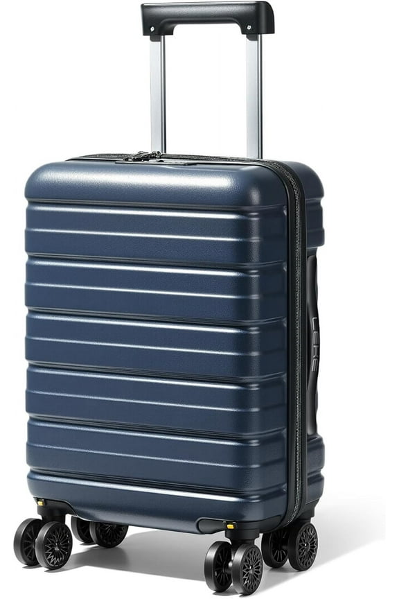 16 Inch Underseat Carry On Luggage Airline Approved, Hard Shell Suitcase with TSA Lock, Lightweight Spinner Wheels Durable ABS Compact Carry-On for Travel Weekend Trips Men Women, Blue