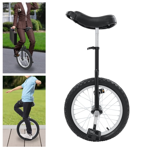 16-Inch Unicycle Manganese Steel & Aluminum Alloy, 110lbs Capacity, for Fitness Balance Training, Outdoor Riding