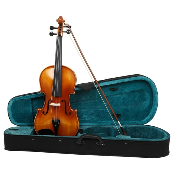 16 Inch Viola Set, Wood Viola with Carry Case and Bow Set for Beginners Students Natural Color Stringed Instrument