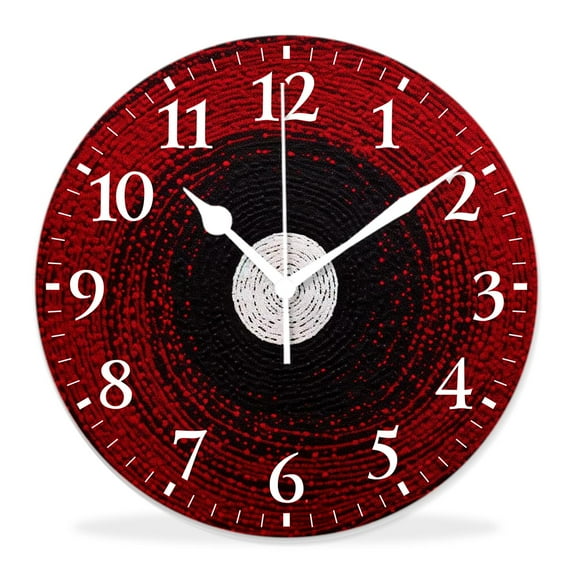 16 Inch Wall Clock Battery Operated Silent Clock Decorative for Office, Kitchen, Outdoor, Living Room,Abstract Graphic Design Image
