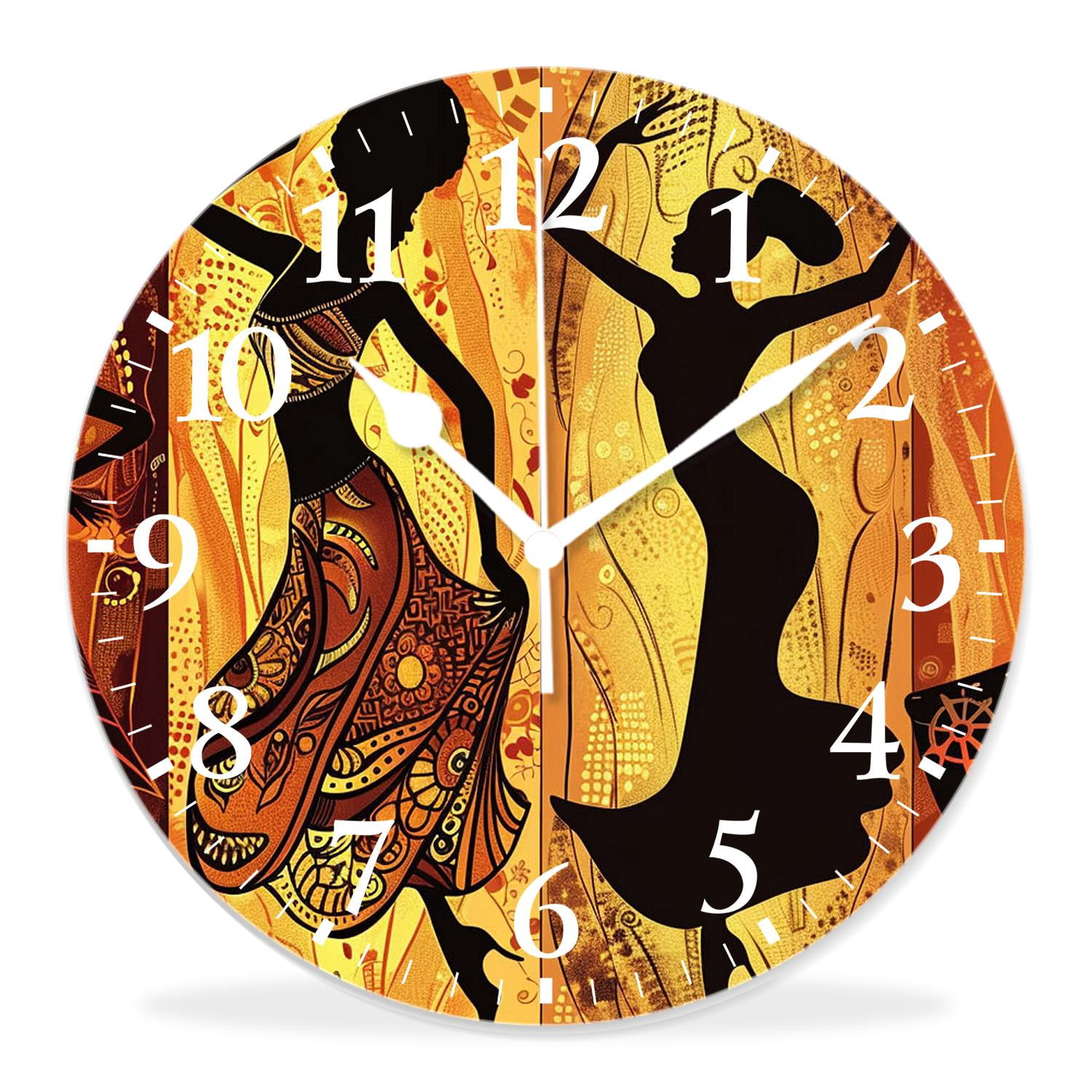 16 Inch Wall Clock Battery Operated Silent Clock Decorative for Office ...
