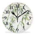 thumbnail image 1 of 16 Inch Wall Clock Battery Operated Silent Clock Decorative for Office, Kitchen, Outdoor, Living Room，Bamboo forest Nature Green Plant Tree Adorable, 1 of 4