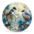 thumbnail image 1 of 16 Inch Wall Clock Battery Operated Silent Clock Decorative for Office, Kitchen, Outdoor, Living Room，Birds for All Seasons Graceful, 1 of 4
