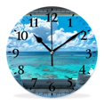 16 Inch Wall Clock Battery Operated Silent Clock Decorative for Office